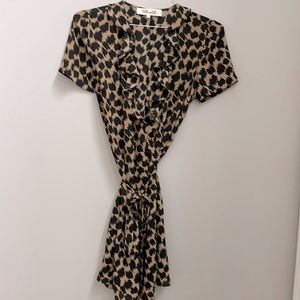 Diane von Furstenberg animal print Wrap Dress